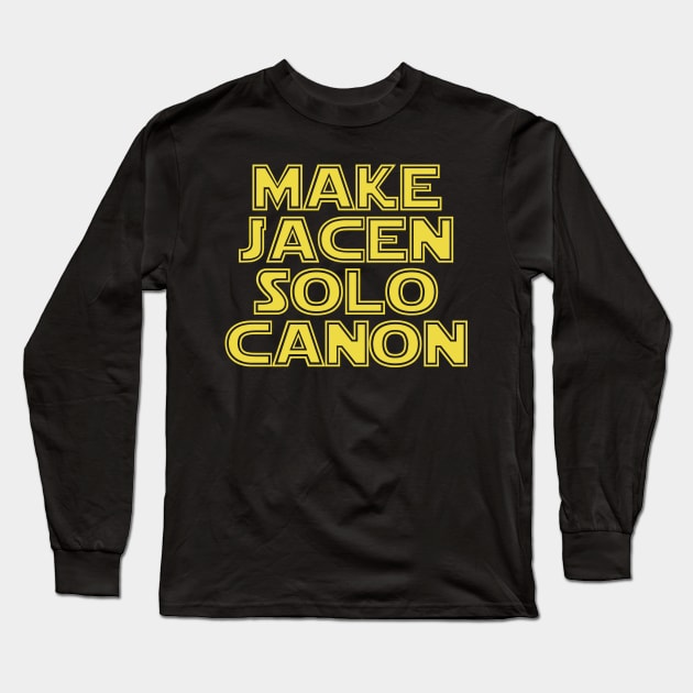 Make Jacen Solo Canon Long Sleeve T-Shirt by C E Richards